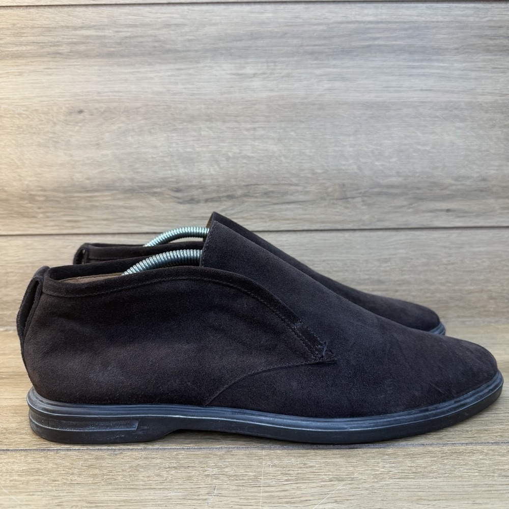 Peter Millar Excursionist Slip-On Chukka Boots Sz 11 Espresso Brown Suede